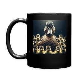 Angry Duck Coffee Mug - Black Edition