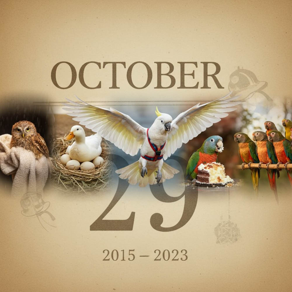 October 29 - Over the Years: A Feathered Timeline of Rescue and Remembrance